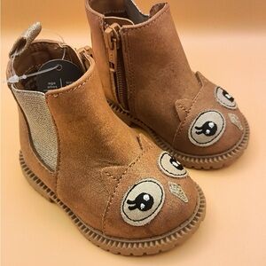 Wonder Nation Tan Owl Kids Boots